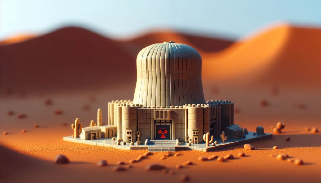 A nuclear facility in Iran (AI generated).